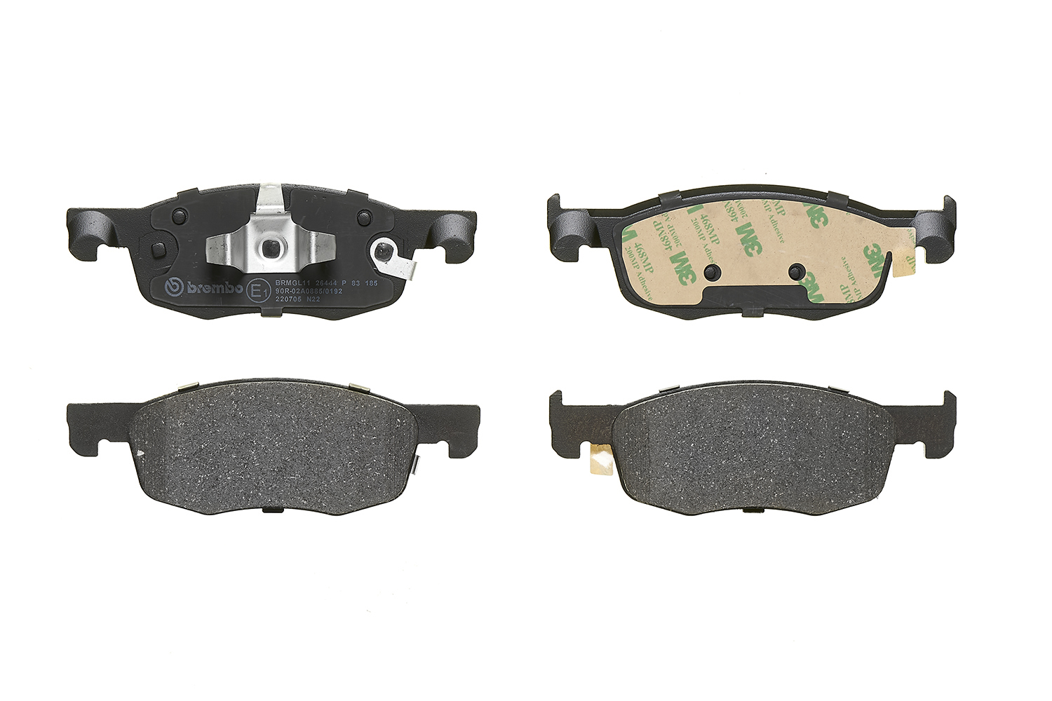 A.B.S. P 83 185 BREMBO Bremsbelagsatz, Scheibenbremse